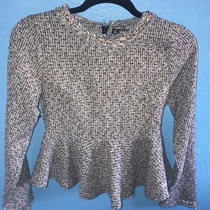 Brand new never worn peplum shirt from shein.com